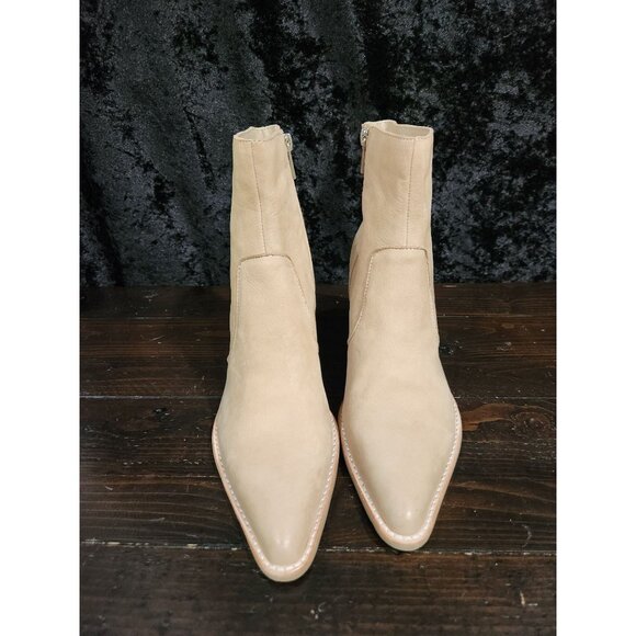 Dolce Vita Pointed-Toe Western Booties in Dune Nubuck/Sz. 10 - Picture 5 of 9